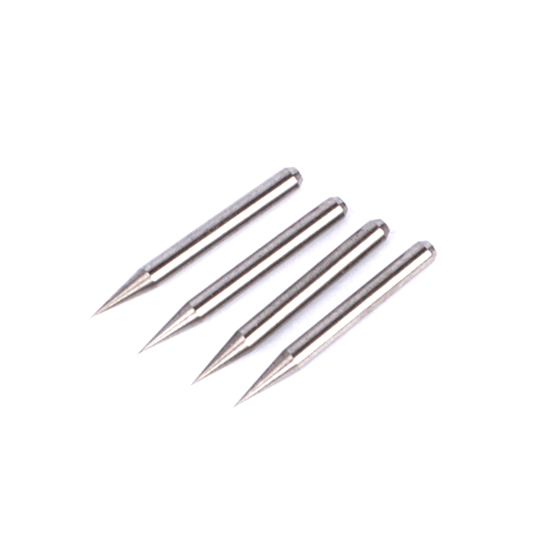 What are the characteristics of the application of circular tungsten needles in inert gas shielded welding?